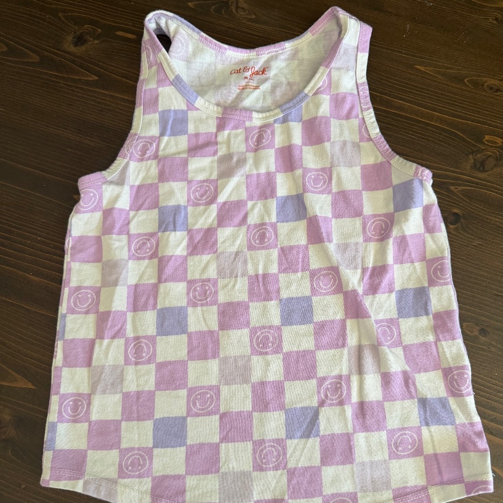 checkered tank top